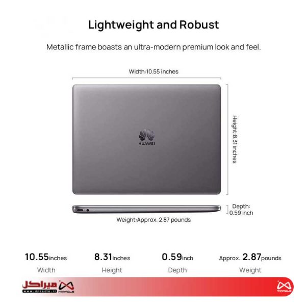 Laptop Huawei MATEBOOK 13 Core i7 10510U 16GB 512GB SSD MX250 2GB | لپ تاپ هواوی - تصویر 2