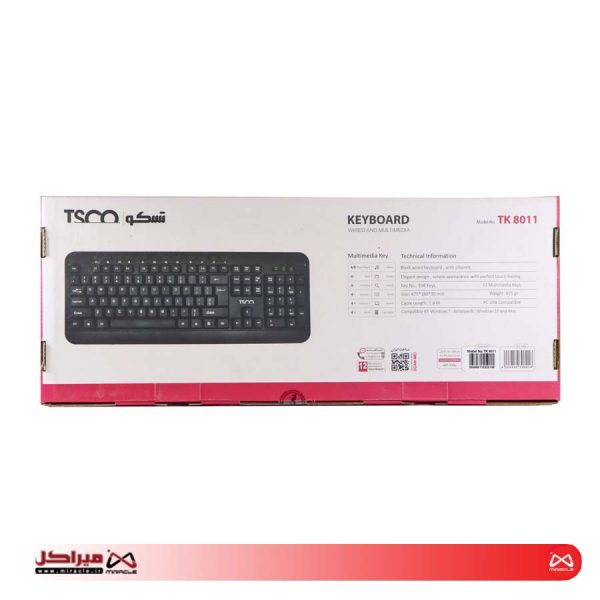 کیبورد تسکو مدل TK 8011 - تصویر 2