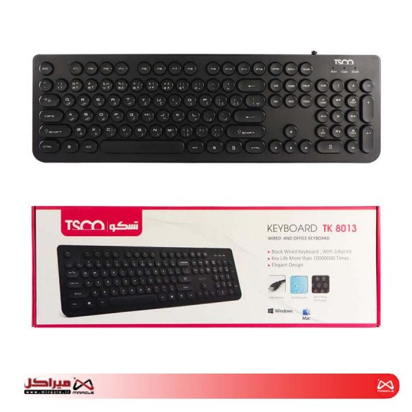 کیبورد تسکو مدل TK 8013 با حروف فارسی