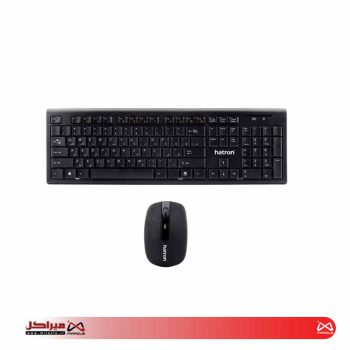 کیبورد و ماوس بی سیم هترون مدل HKCW130 با حروف فارسی