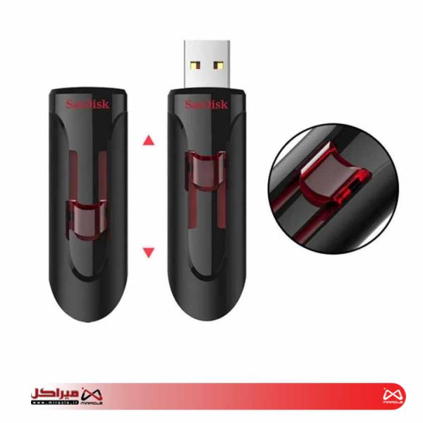فلش مموری سن دیسک مدل CRUZER GLIDE ظرفیت 64گیگابایت