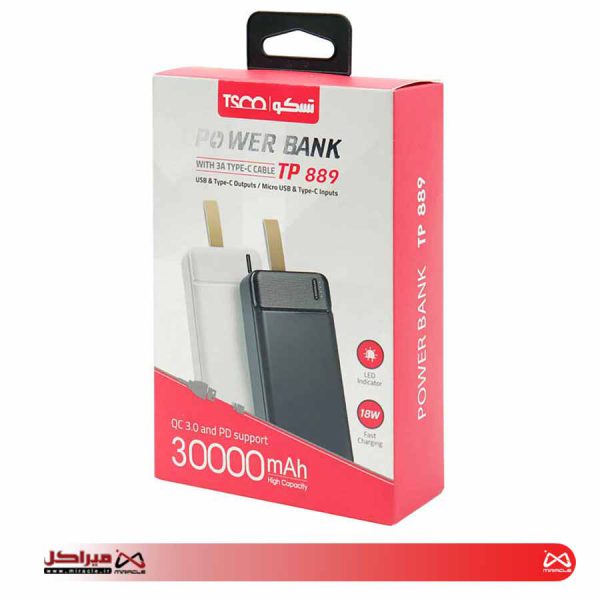 پاوربانک تسکو مدل TP 889 ظرفیت 30000 میلی ‌آمپر ساعت - تصویر 7