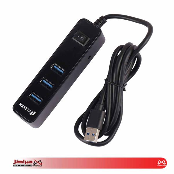 هاب 4 پورت USB 3.0 پورت ایلون مدل H302 - تصویر 3