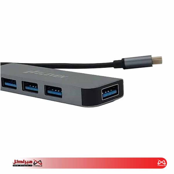 هاب 4 پورت USB 2.0 پورت ایلون مدل TYPE-C H801 - تصویر 2