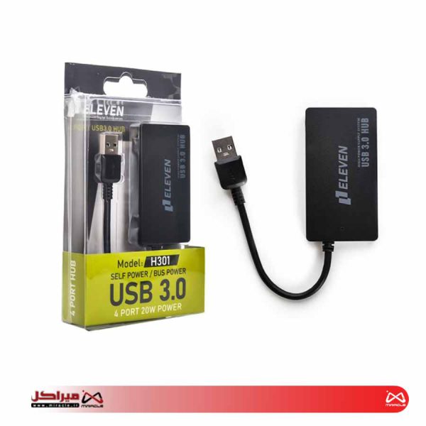 هاب 4 پورت USB 3.0 پورت ایلون مدل H301 - تصویر 3