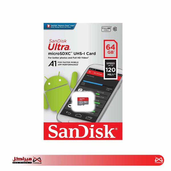کارت حافظه سن دیسک Ultra مدل microSDXC UHS-I ظرفیت 64 گیگابایت - تصویر 2