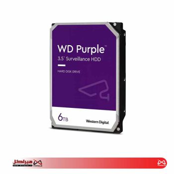 هارد اینترنال وسترن دیجیتال مدل Purple ظرفیت 6 ترابایت - 256مگابایت