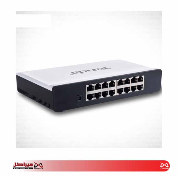 سوییچ ۱۶ پورت Tenda S16 16Port Desktop Switch ا Tenda S16 16-port 10/100M Desktop Switch - تصویر 3