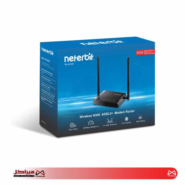 مودم روتر +ADSL2 نتربیت مدل ND-4230N - تصویر 2