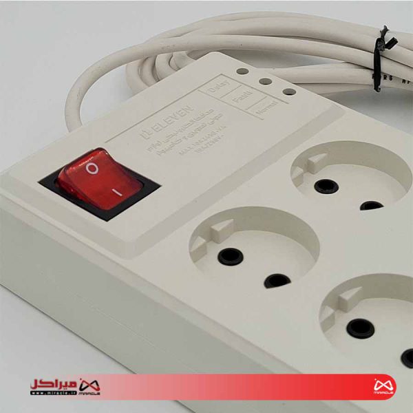محافظ برق 6خانه 3متری ELEVEN مدل 9006 VP - تصویر 2