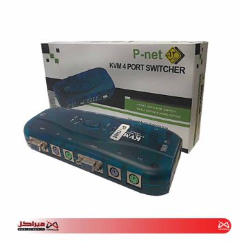 KVM سویچ 1 به 4 اتوماتیک PS2 پی نت (PNET)