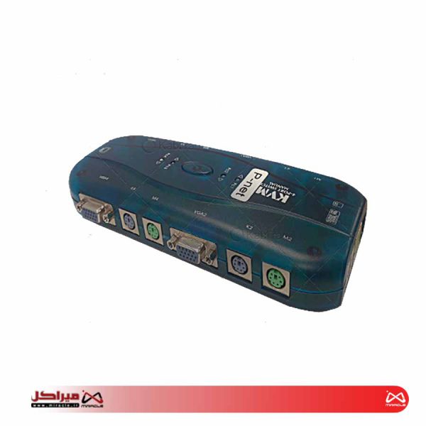 KVM سویچ 1 به 4 اتوماتیک PS2 پی نت (PNET) - تصویر 2