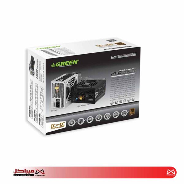 منبع تغذیه کامپیوتر گرین مدل GP380A-HED - تصویر 3