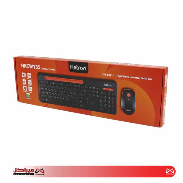 کیبورد و ماوس هترون مدل HKCW135 - تصویر 2