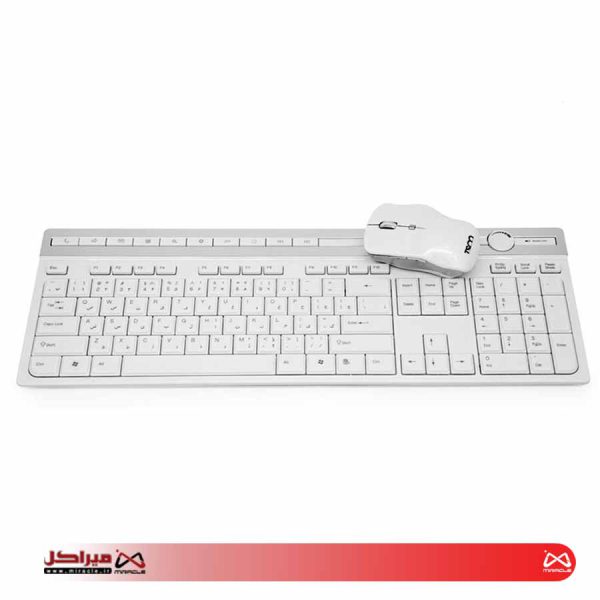 کیبورد و ماوس بی سیم تسکو مدل TKM7106W با حروف فارسی