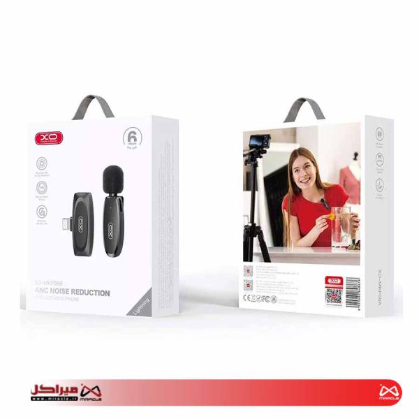 میکروفون یقه ای بی سیم آیفونی لایتنینگ ایکس او MKF08B - تصویر 2