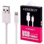 کابل آیفونی فست شارژ X-Energy X-122 2A 2m