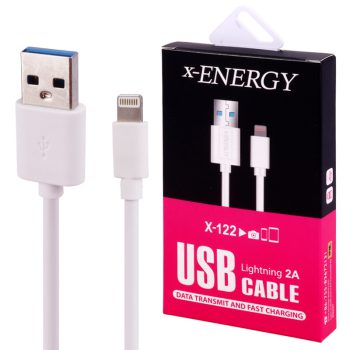 کابل آیفونی فست شارژ X-Energy X-122 2A 2m