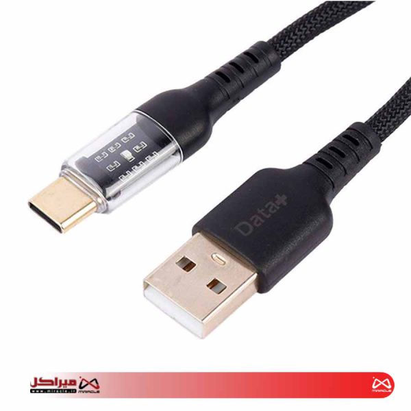 کابل تایپ سی فست شارژ DATA+ Royal DP-R308 2.4A 1m - تصویر 3