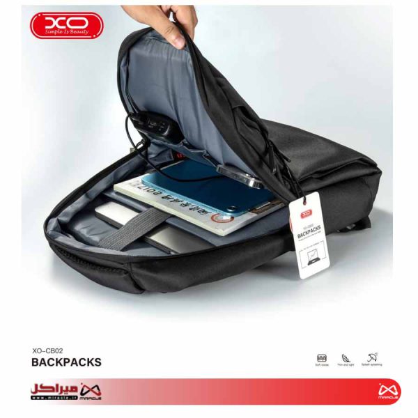 کوله پشتی لپ تاپ ایکس او مدل XO-CB02 - تصویر 3