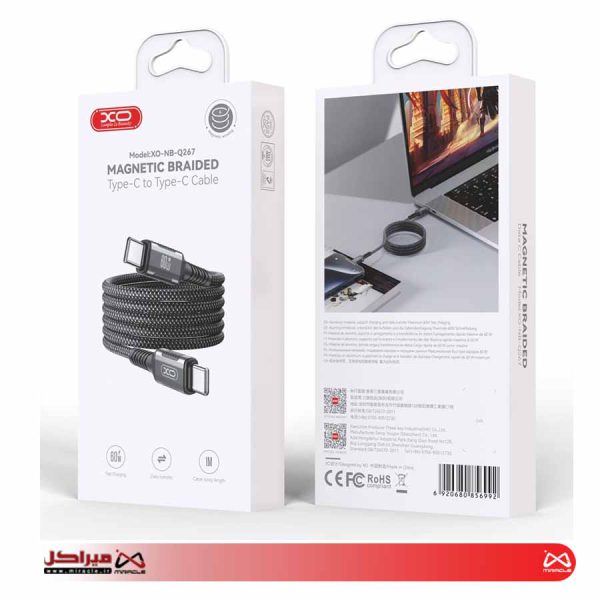 کابل مگنتیک Type-Cبه Type-C ایکس او XO-NB-Q267 - تصویر 3