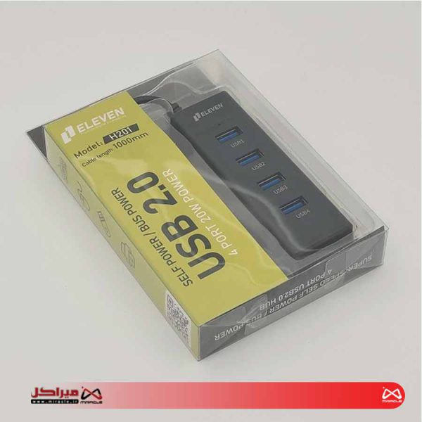 هاب 4 پورت USB 2.0 ایلون مدل H201 - تصویر 3