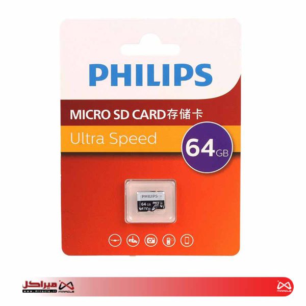 رم میکرو 64 گیگ فیلیپس Philips Ultra Speed U3 A1 V30