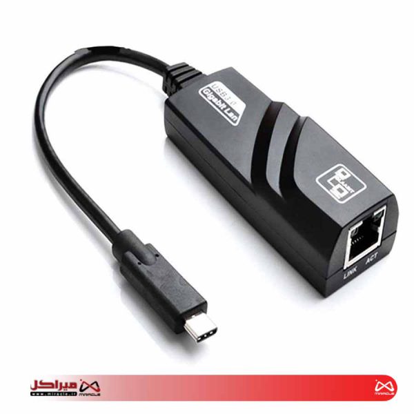 تبدیل Type-C To Lan 10/100/1000 MBPS گیگابابتی