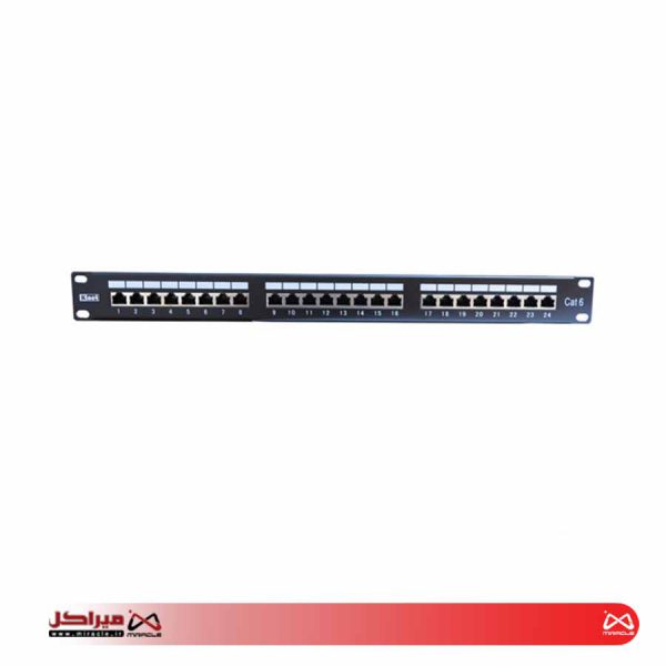 پچ پنل 24 پورت همراه با کیستون Cat6 UTP کی نت K-N1062 - تصویر 2