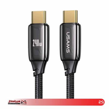 کابل شارژ یوسمز Type-C به Type-C مدل  US-SJ581 با طول2متر