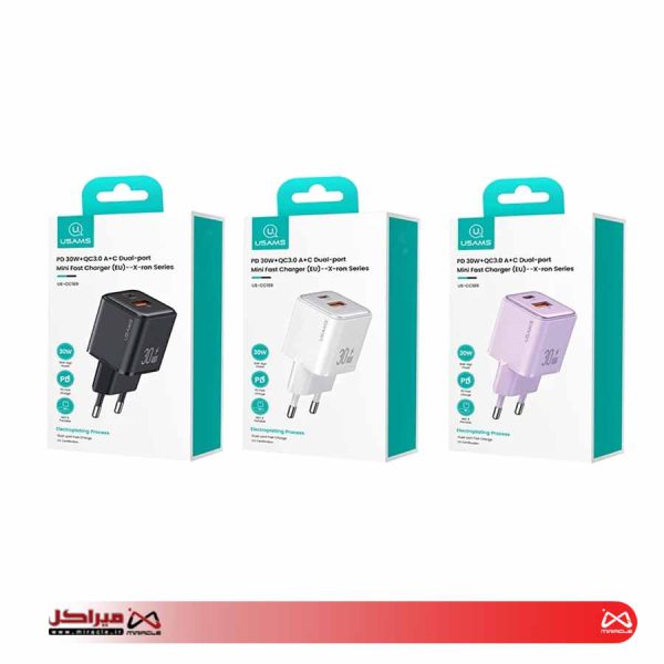 شارژر دیواری یوسمز 30 وات مدل US-CC189 - تصویر 3