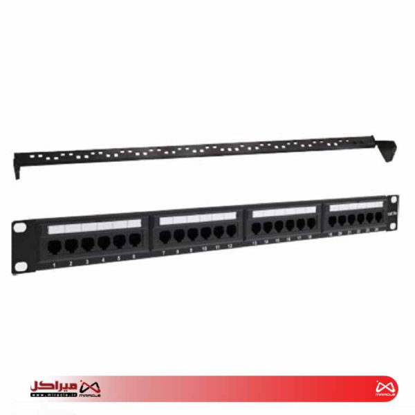 پچ پنل Cat6 24 پورت UTP وی نت V-NPC6U024 - تصویر 3