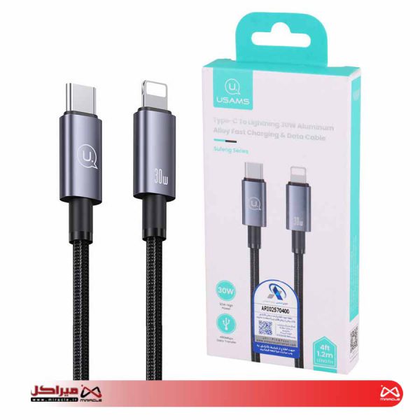 کابل تبدیل Type-C به Lightning یوسمز مدل US-SJ662 طول 1.2 متر - تصویر 3
