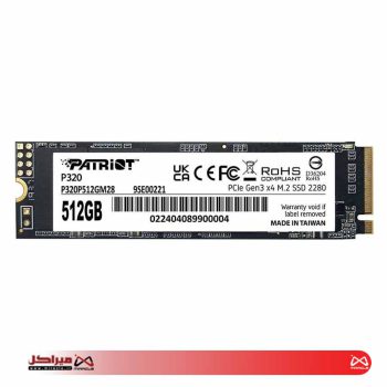 حافظه اس اس دی اینترنال پتریوت مدل P320 M.2 2280 NVMe ظرفیت 512 گیگابایت