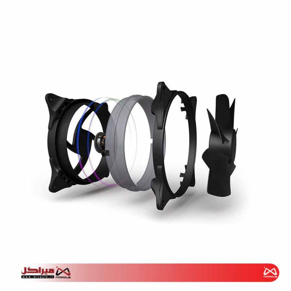 فن کیس تسکو مدل GFAN 130 با نورپردازی ARGB - تصویر 2