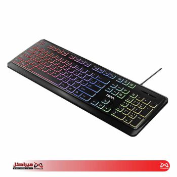 کیبورد تسکو مدل TK 8046،سوییچ ممبران، Full-size، نورپردازی RGB