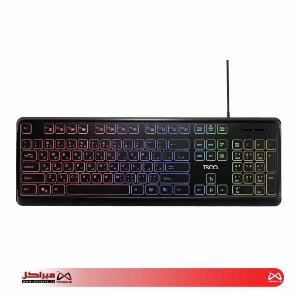 کیبورد تسکو مدل TK 8046،سوییچ ممبران، Full-size، نورپردازی RGB - تصویر 2