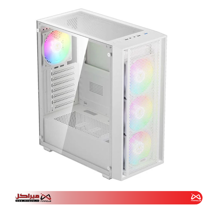 کیس کامپیوتر گیم دیاس AURA GC2 سفید - Image 2