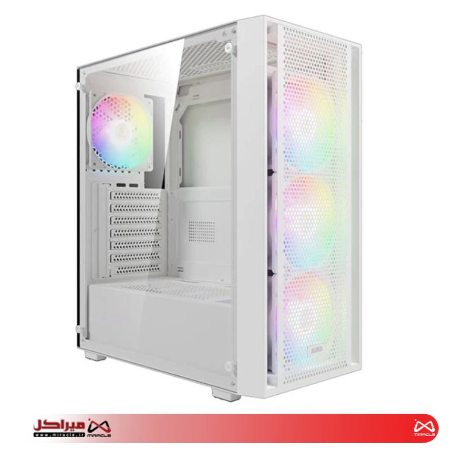 کیس کامپیوتر گیم دیاس AURA GC2 سفید