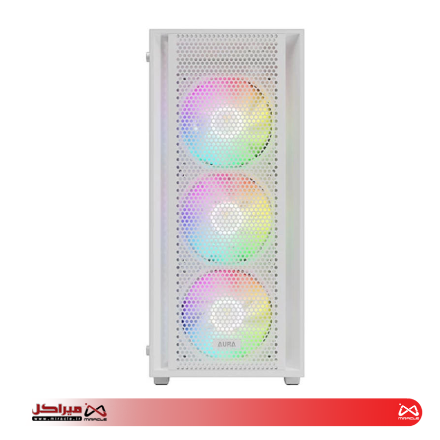 کیس کامپیوتر گیم دیاس AURA GC2 سفید - Image 3