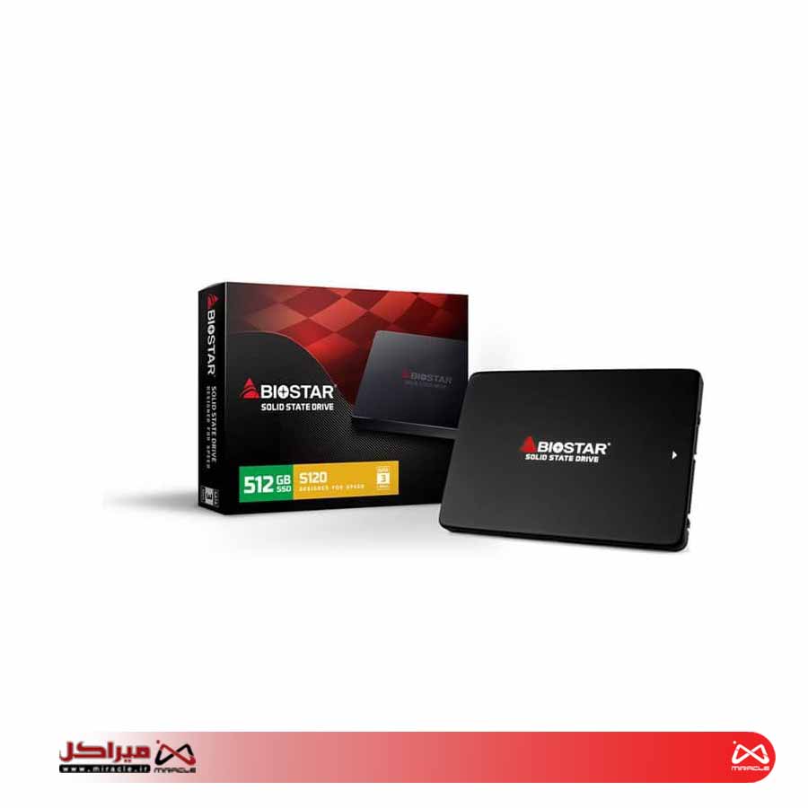اس اس دی اینترنال بایوستار مدل S160 ظرفیت ۵۱۲ گیگابایت BIOSTAR - تصویر 2
