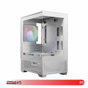 کیس کامپیوتر گیم دیاس Aura GC9M Elite ARGB Micro Tower سفید