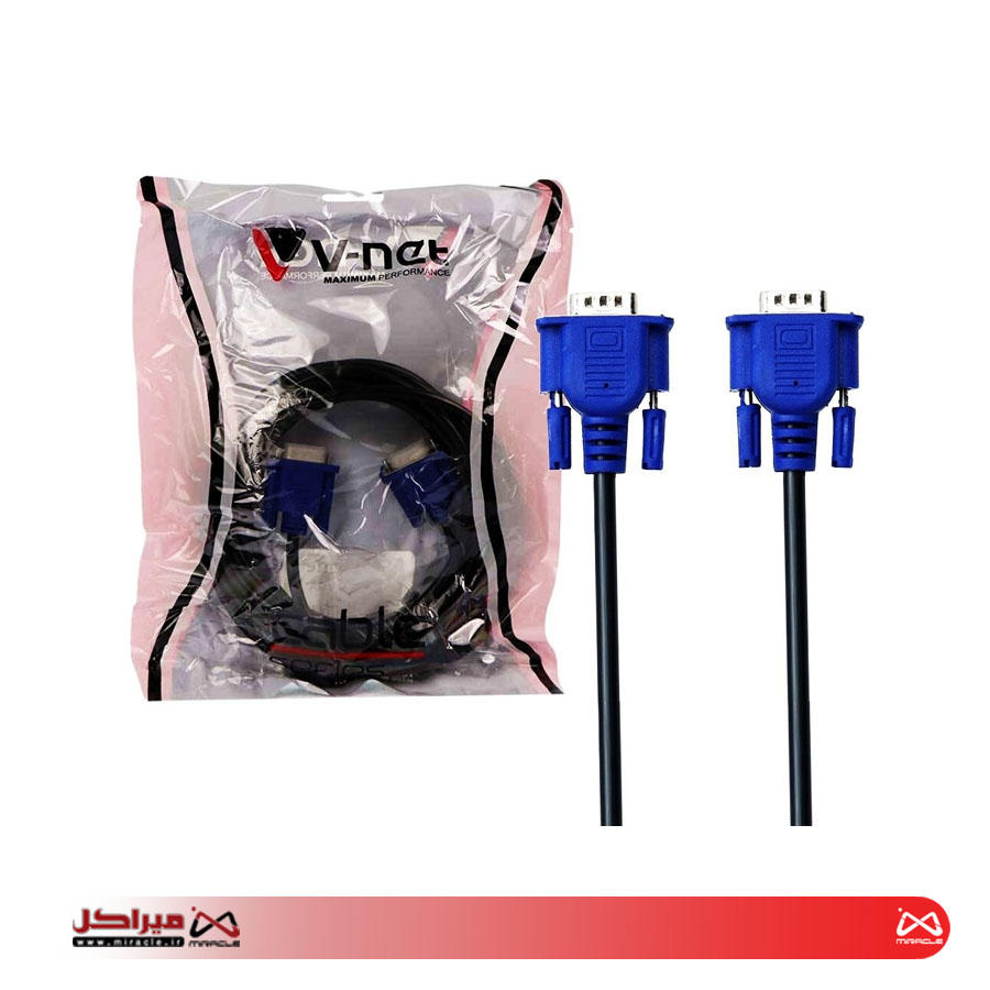 کابل VGA وی نت مدل V-5 طول 5 متر