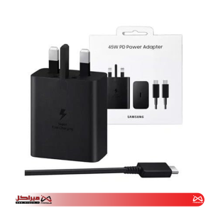 شارژر سامسونگ مدل EP-T4511 توان 45 وات سه پین همراه کابل